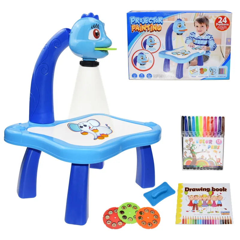 Mesa de Pintar para Niños con Proyector LED