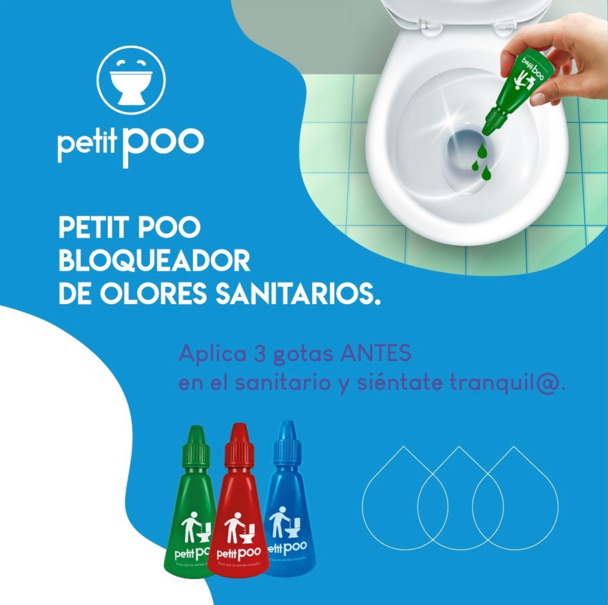 Petit Poo - Bloqueadores de Olores Sanitarios